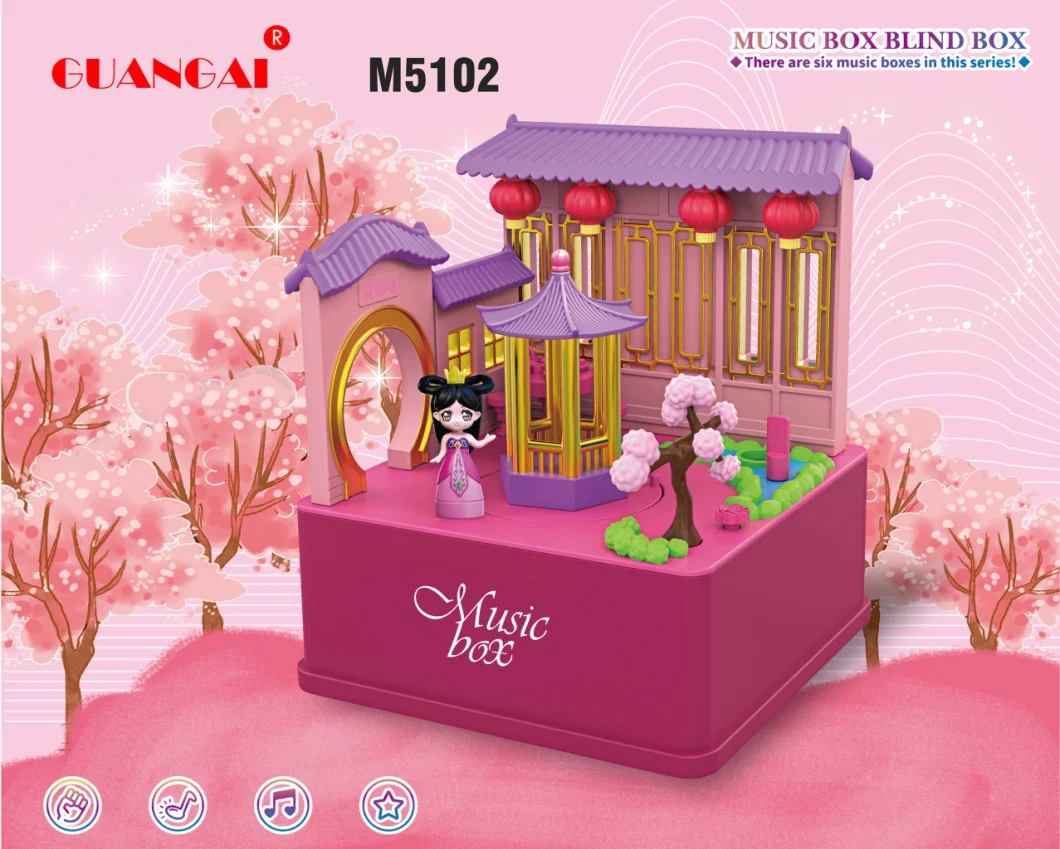 Ice Princess Carriage Music Box Toys for Kids