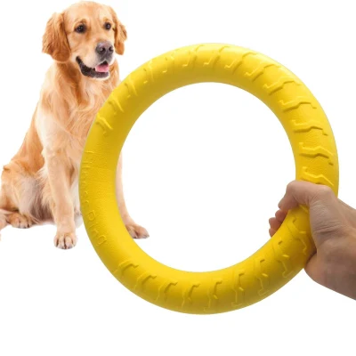 Giochi per cani all'aperto Giochi con altri giocattoli da masticare interattivi con anelli volanti per cani