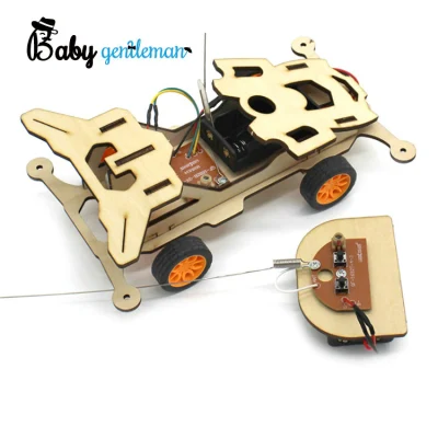 Giocattoli educativi creativi, kit modello di auto da corsa in legno fai da te per bambini Z04054G