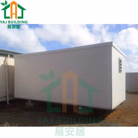 Casa container per ufficio in legno prefabbricata mobile portatile di nuovo stile