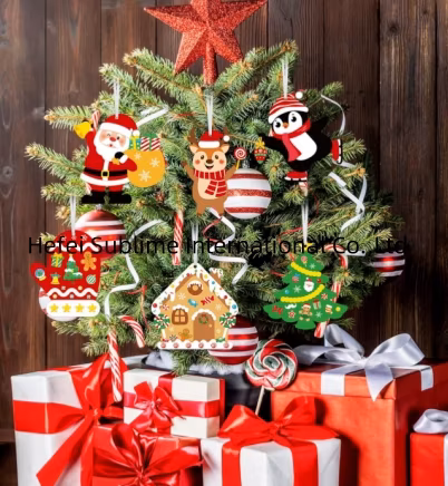 Decorazioni natalizie in legno, ciondoli per alberi, pendenti, soprammobili, artigianato